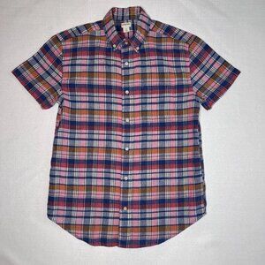 Crewcuts Boy’s Multicolor Plaid Short Sleeve Shirt Size 16